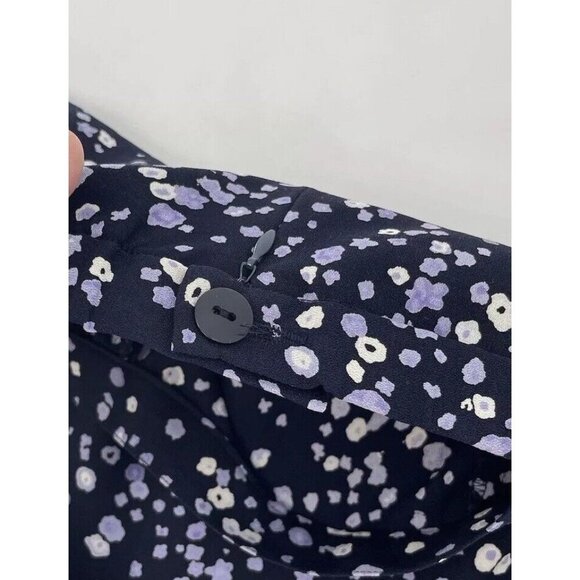 Pendleton Women’s Floral Navy Maxi Skirt Sz 6 Side Slit Cottage Prairie Modest - Picture 6 of 12